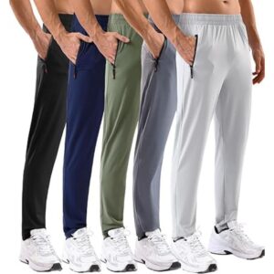 5-Pack Men's Sweatpants with Zipper Pockets