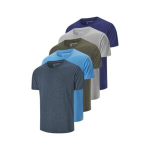 5-Pack Men's Athletic Dry-Fit T-Shirts