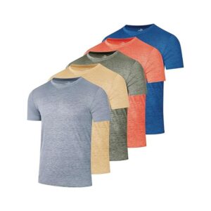 5-Pack Men’s Short Sleeve Dry-Fit T-Shirts