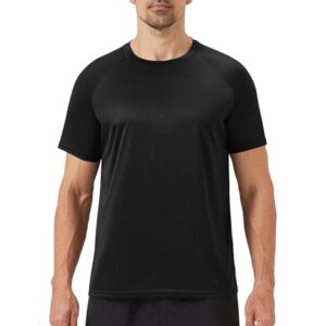 Casual Black Quick Dry T-Shirt