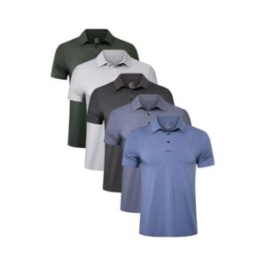 5-Pack Men's Golf Polo Shirts