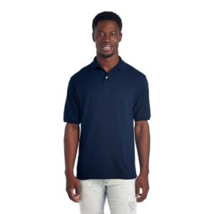 Men's Two-Button Closure Short-Sleeve Polo Shirt