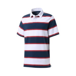 Men's Striped Cotton Polo Shirt