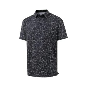 Men's Printed Moisture-Wicking Polo Shirts