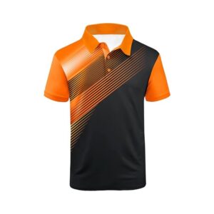 Men's Performance-Printed Golf Polo Shirt