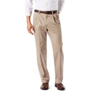 Men's Standard Classic Fit Pleated Pants