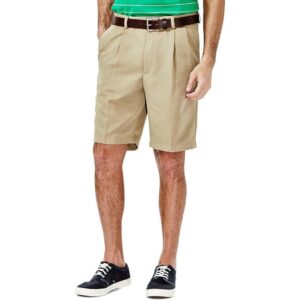 Classic Fit Pleat Expandable Waistband Shorts