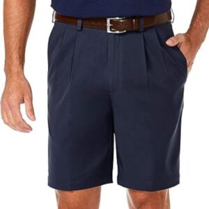 Men's Pleated 4-Way Expandable Performance Shorts