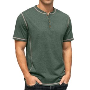 Men's Loose-Fit Crewneck Stripe T-Shirt