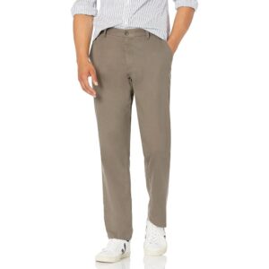 Straight-Fit Wrinkle-Resistant Flat-Front Chino Pants